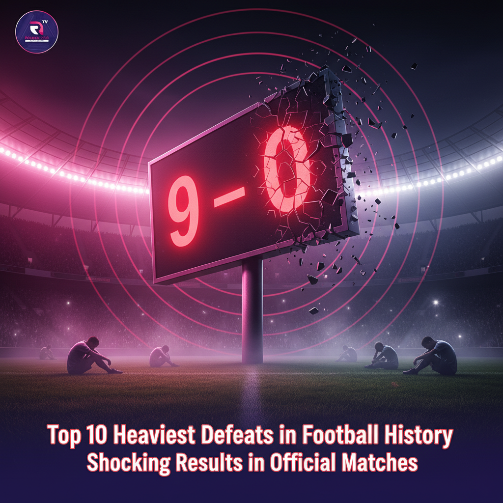 أقسى 10 هزائم في تاريخ كرة القدم العالمية: نتائج صادمة في مباريات رسمية