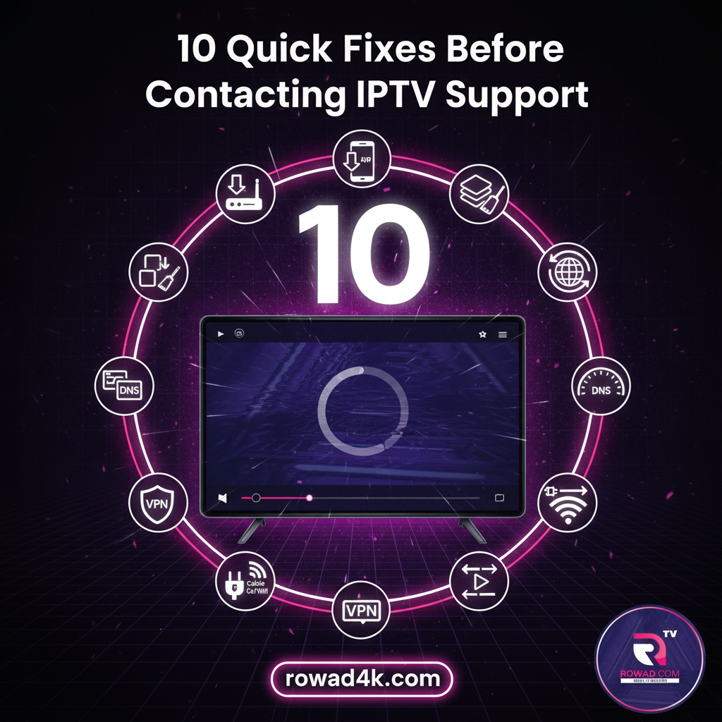 10 تريكات سريعة قبل التواصل مع الدعم الفني لمزود IPTV