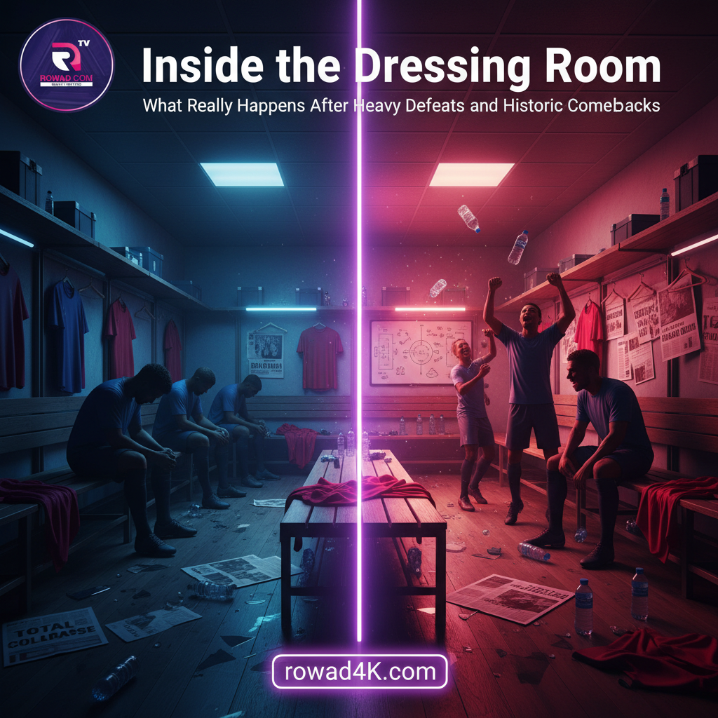 قصص خلف الكواليس: ماذا يحدث فعلاً في غرفة الملابس بعد الهزائم الثقيلة أو الريمونتادات التاريخية؟